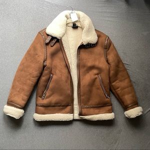 H&M Faux Suede/Shearling Lined Jacket, NWT, Mens M